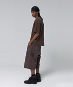 CONTOUR DOUBLE KNEE SHORTS [BROWN]