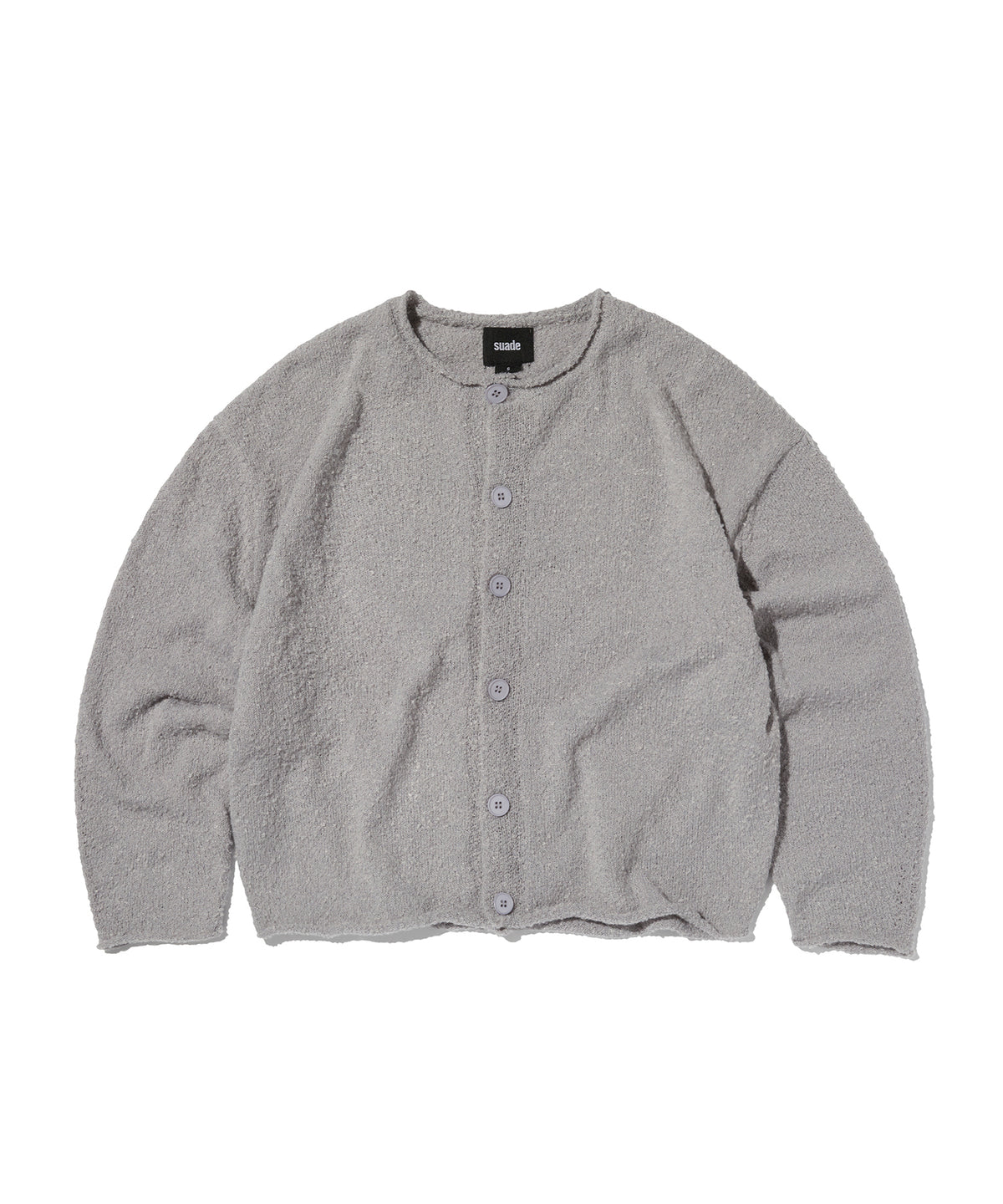 SHEARLING KNIT CARDIGAN [GRAY]