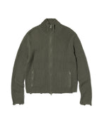 DAMAGE KNIT ZIP UP [GRAY]