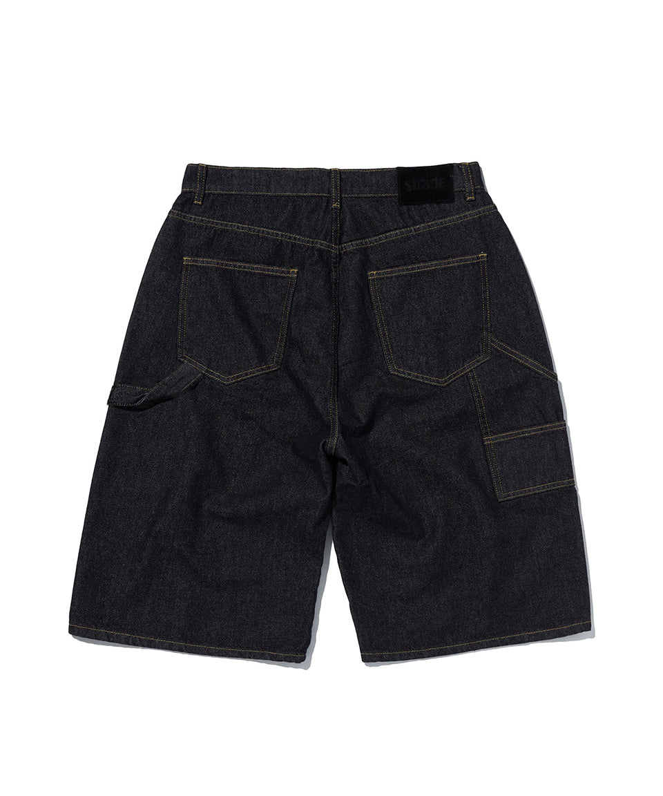 CARPENTER DENIM SHORTS [RAW INDIGO]