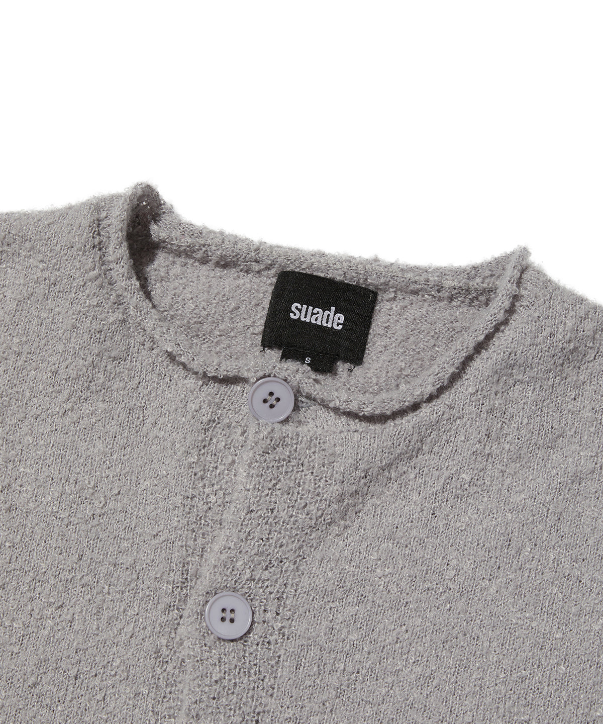 SHEARLING KNIT CARDIGAN [GRAY]