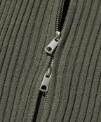 DAMAGE KNIT ZIP UP [GRAY]