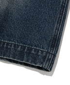 WRINKLE WASHED SHORTS [DARK BLUE]