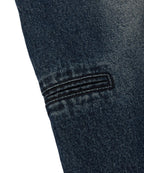 WRINKLE WASHED SHORTS [DARK BLUE]