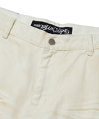WRINKLE WASHED SHORTS [WHITE]