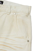 WRINKLE WASHED SHORTS [WHITE]
