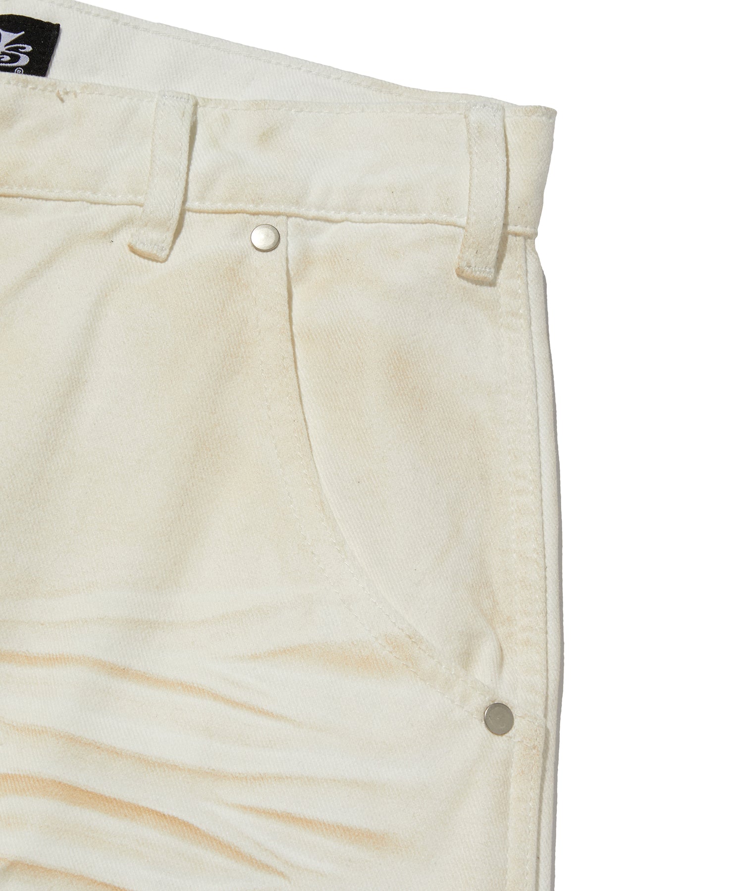 WRINKLE WASHED SHORTS [WHITE]