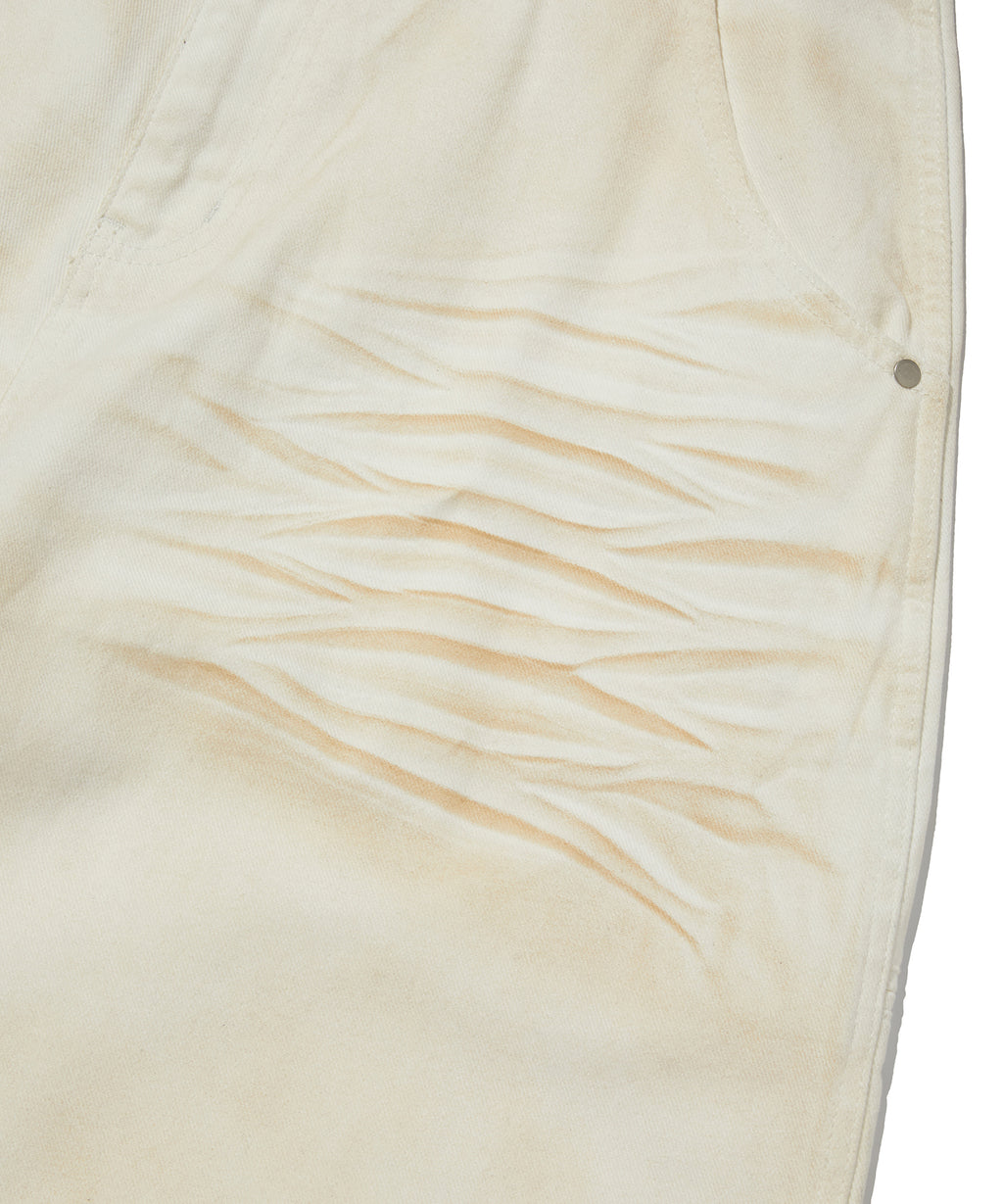 WRINKLE WASHED SHORTS [WHITE]