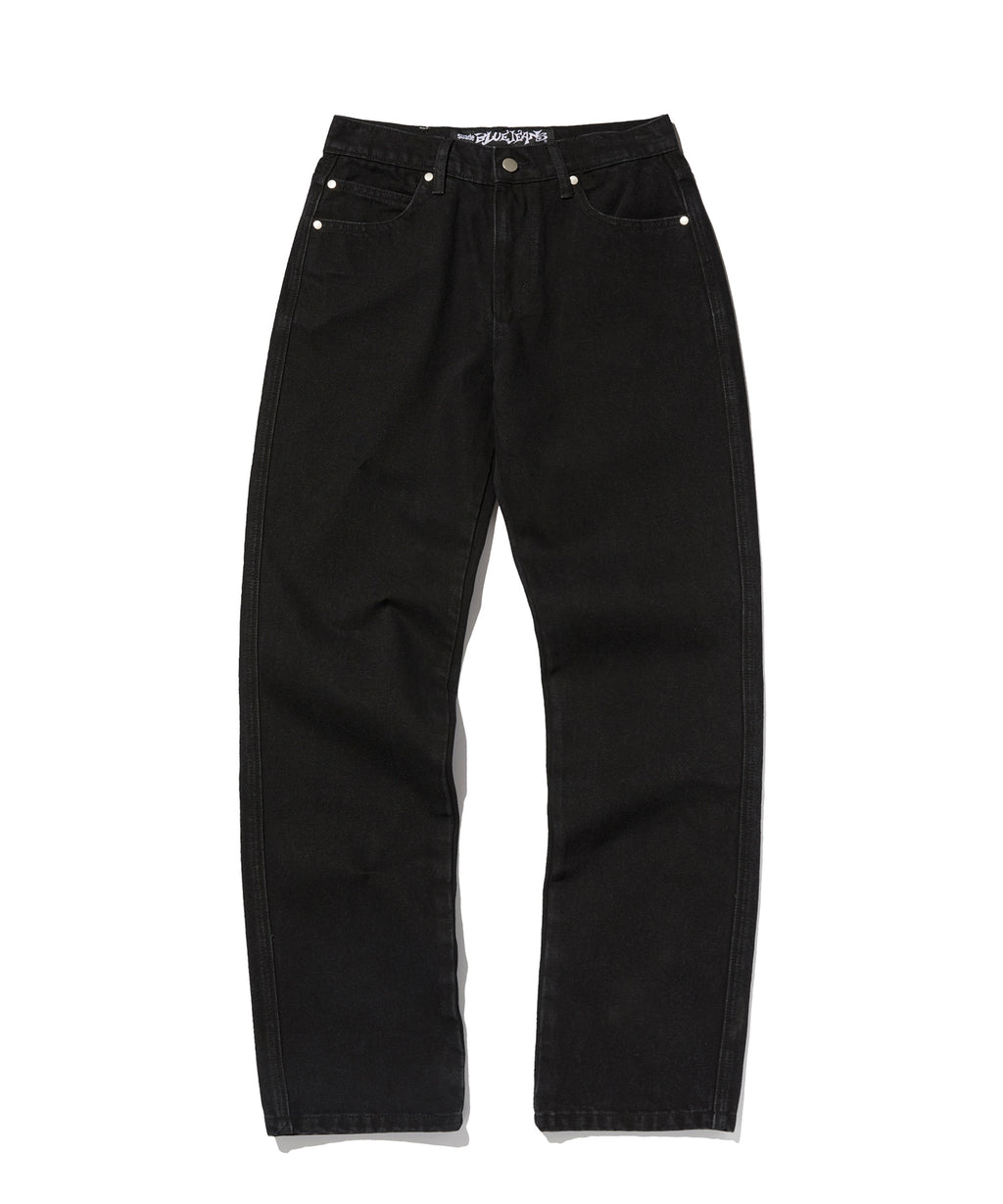 REGULAR STRAIGHT DENIM [BLACK]