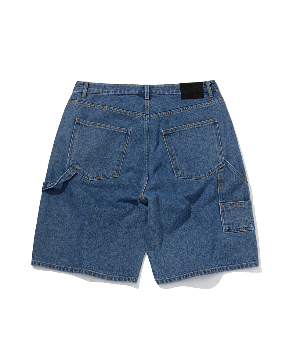 CARPENTER DENIM SHORTS [BLUE]