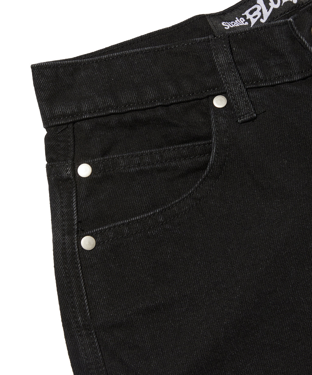 REGULAR STRAIGHT DENIM [BLACK]