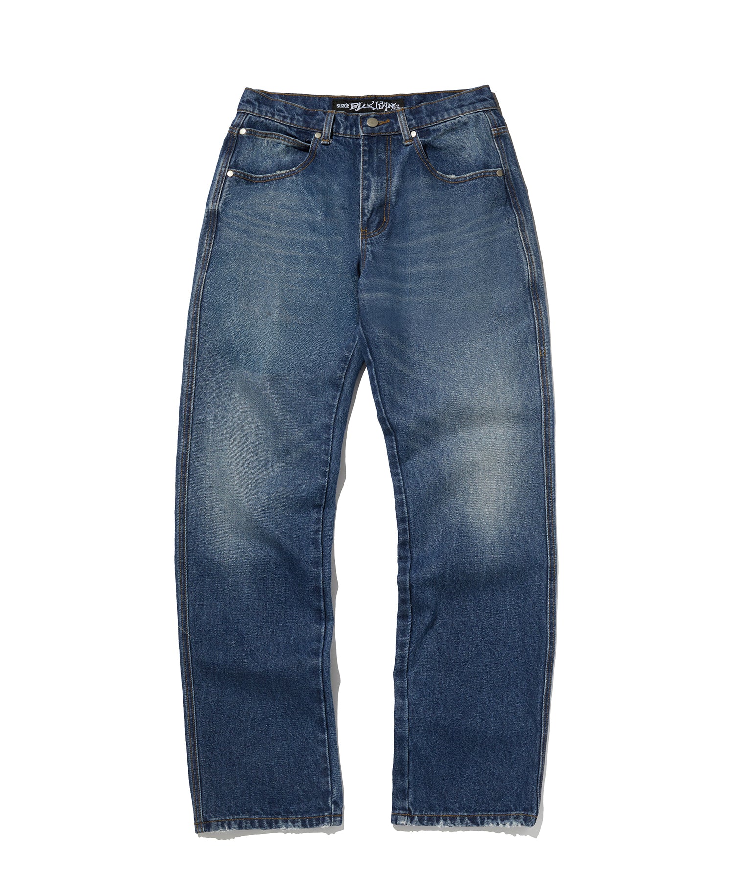 REGULAR STRAIGHT DENIM [BLUE]