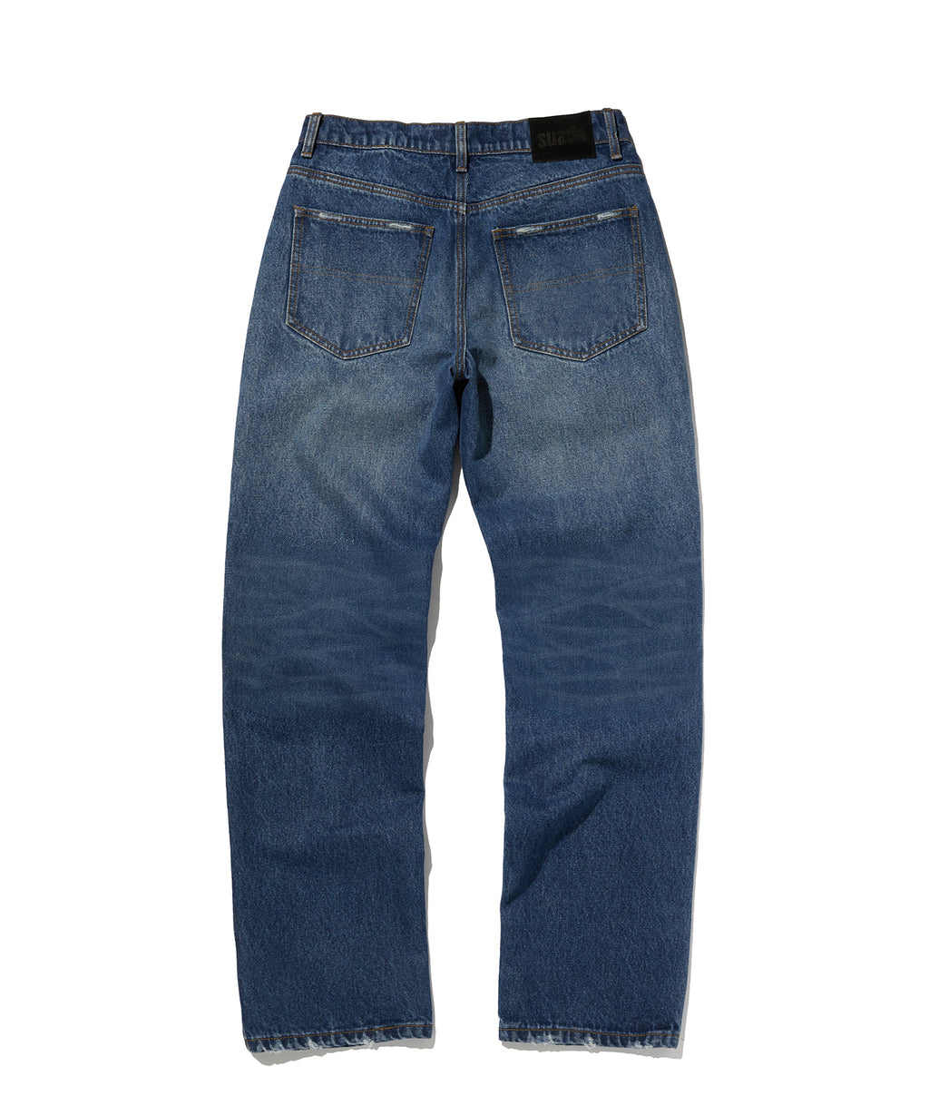 REGULAR STRAIGHT DENIM [BLUE]