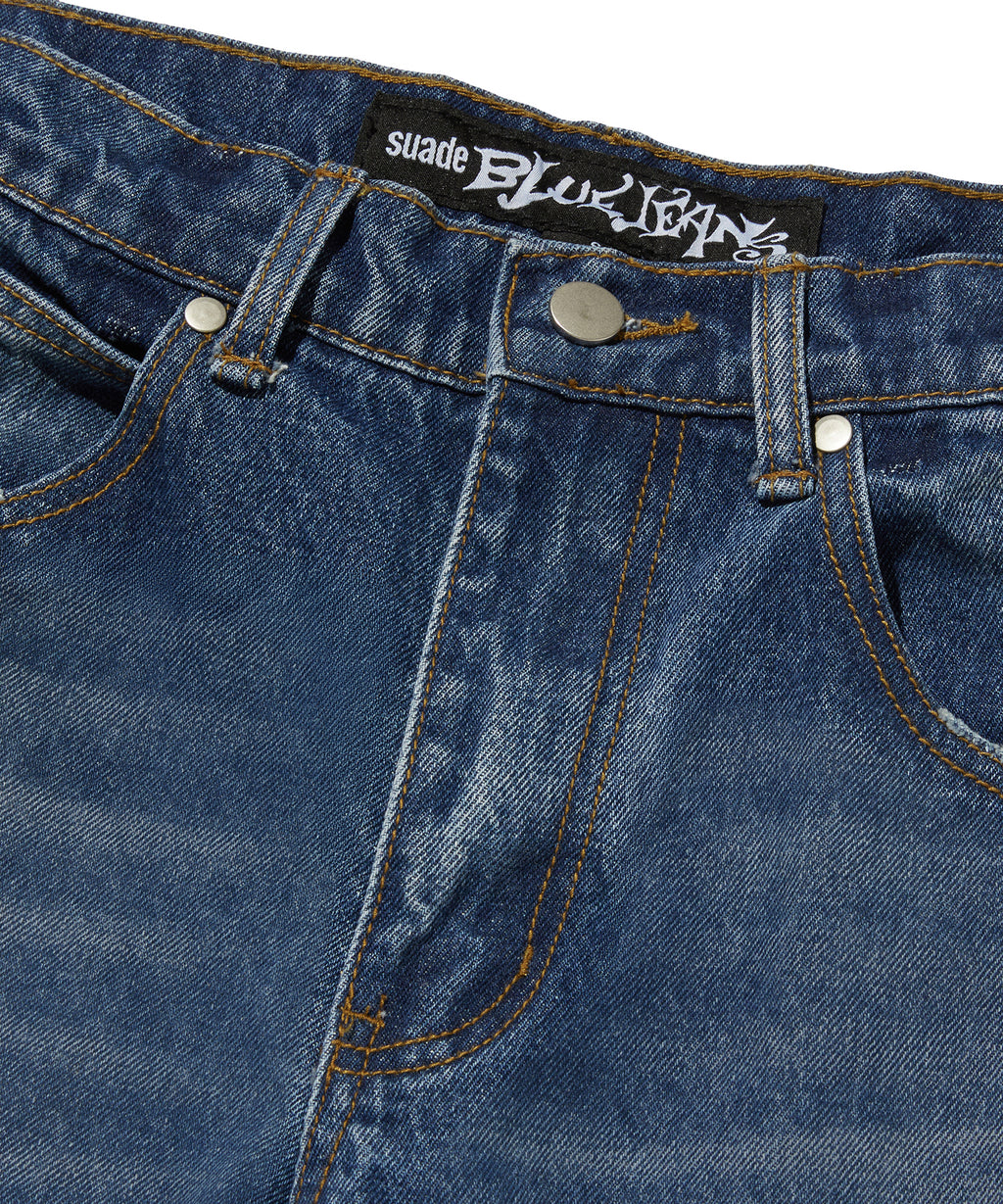 REGULAR STRAIGHT DENIM [BLUE]