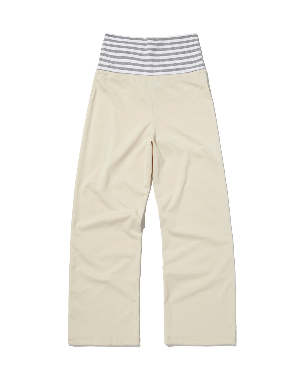 LAYERED LONG PANTS [IVORY]