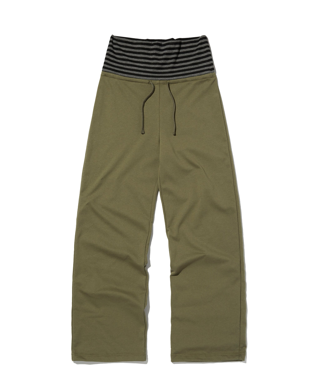 LAYERED LONG PANTS [KHAKI]