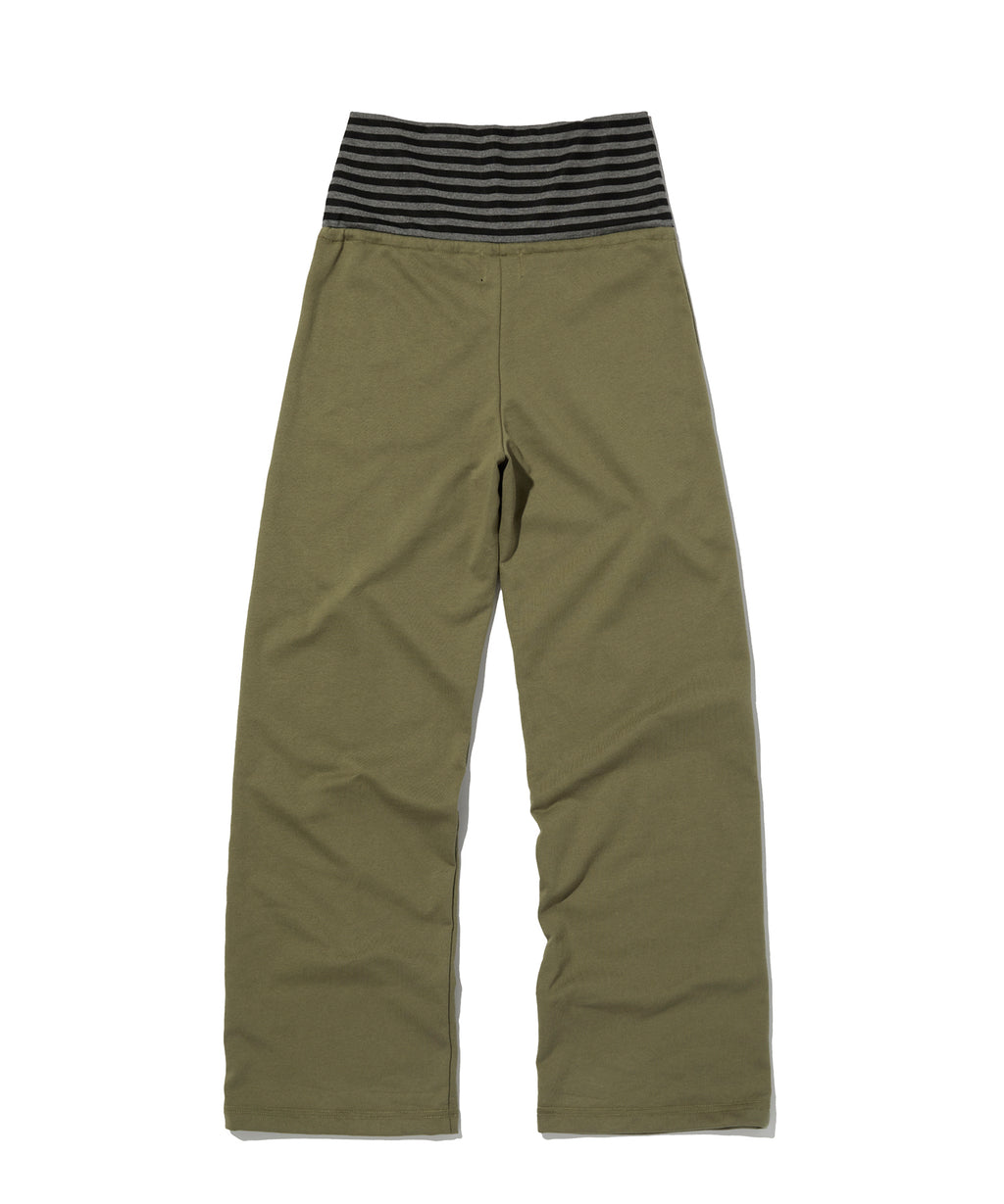 LAYERED LONG PANTS [KHAKI]
