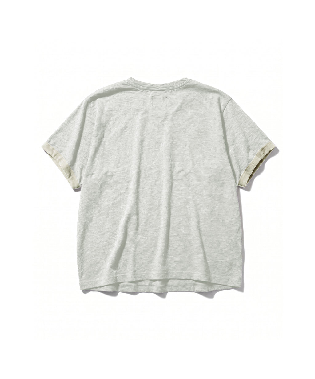 TEXTURED LAYERED TEE [WHITE]
