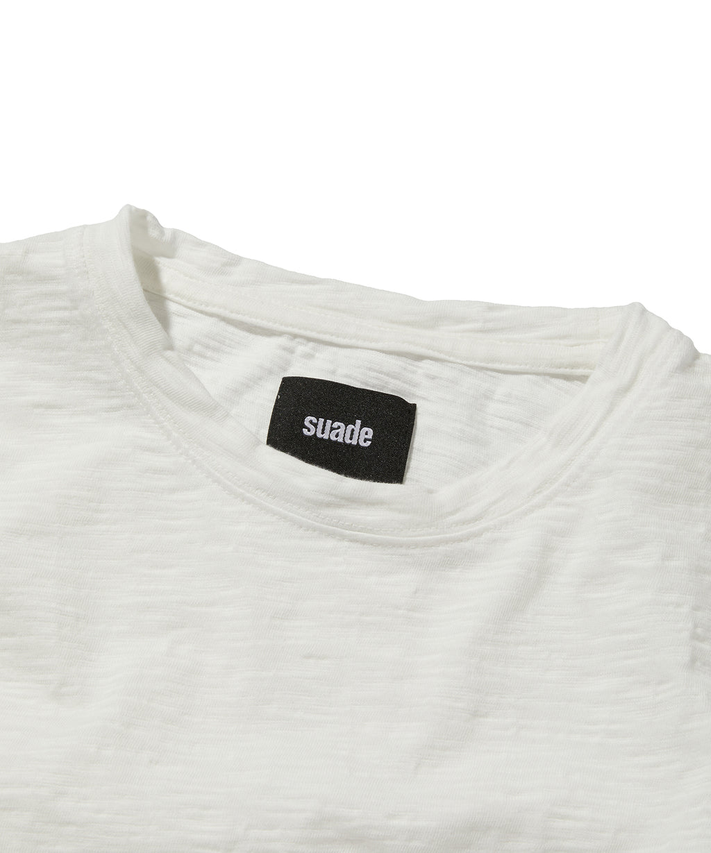 TEXTURED LAYERED TEE [WHITE]