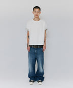 TEXTURED LAYERED TEE [WHITE]
