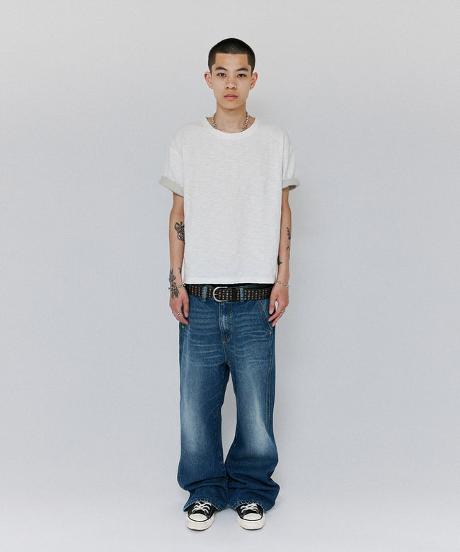 TEXTURED LAYERED TEE [WHITE] Main Image