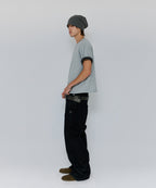 TEXTURED LAYERED TEE [GRAY]