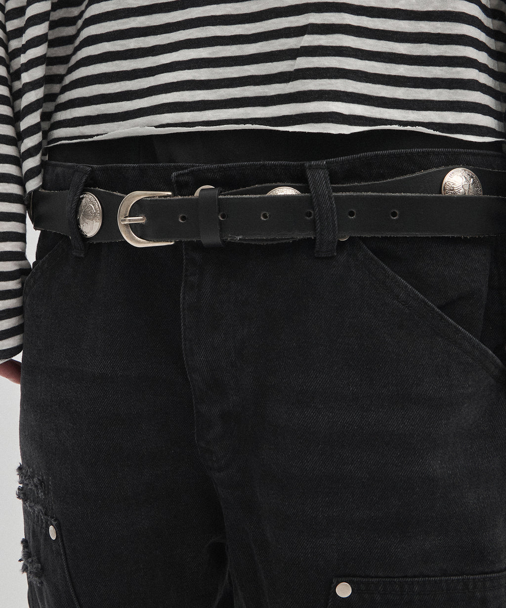 CONCHO BELT [BLACK]
