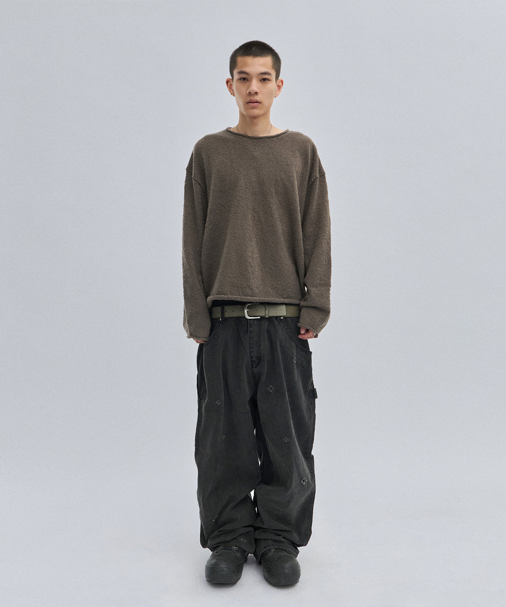 SHEARLING KNIT [BROWN]