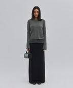 BOAT NECK KNIT [GRAY]