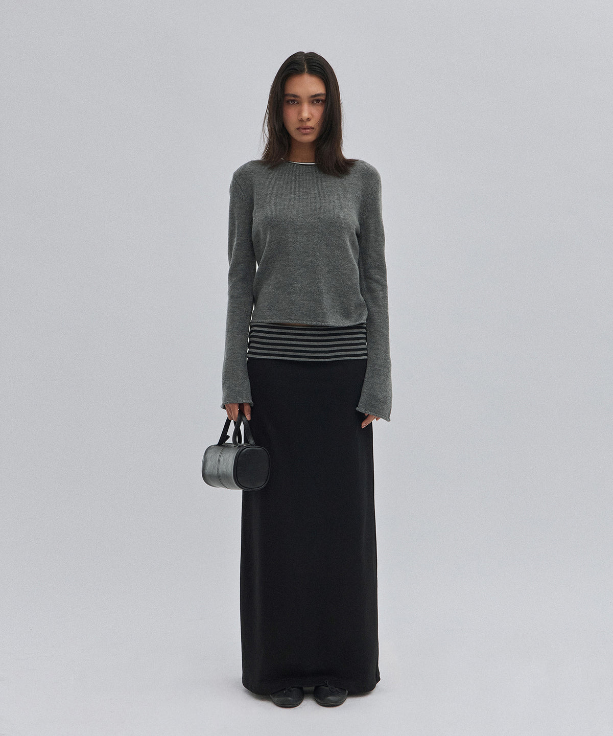 BOAT NECK KNIT [GRAY]