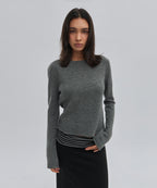 BOAT NECK KNIT [GRAY]