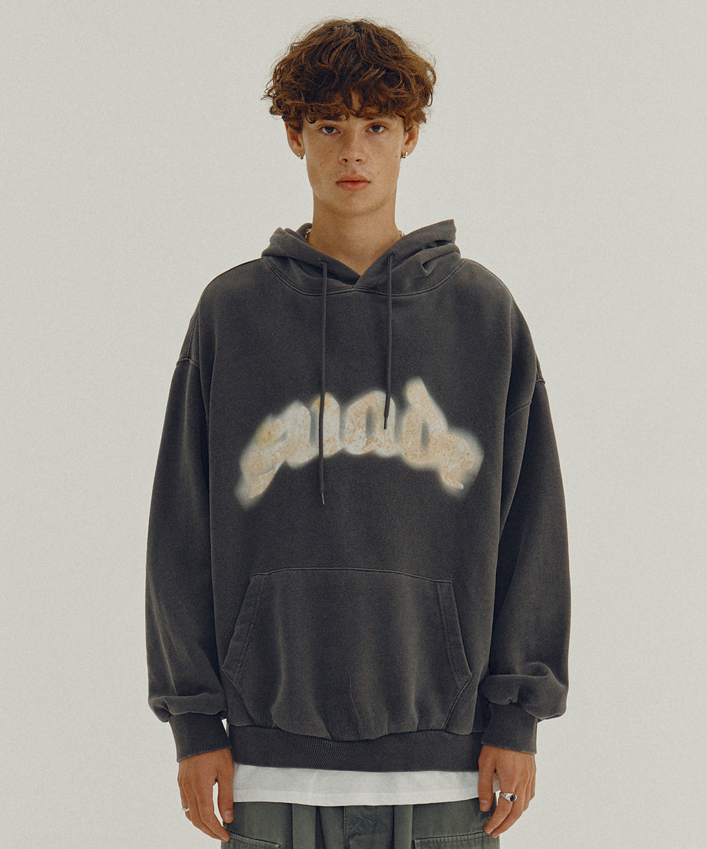 FIRE SUADE HOODIE [PIGMENT BLACK]