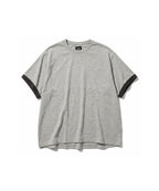 TEXTURED LAYERED TEE [GRAY]