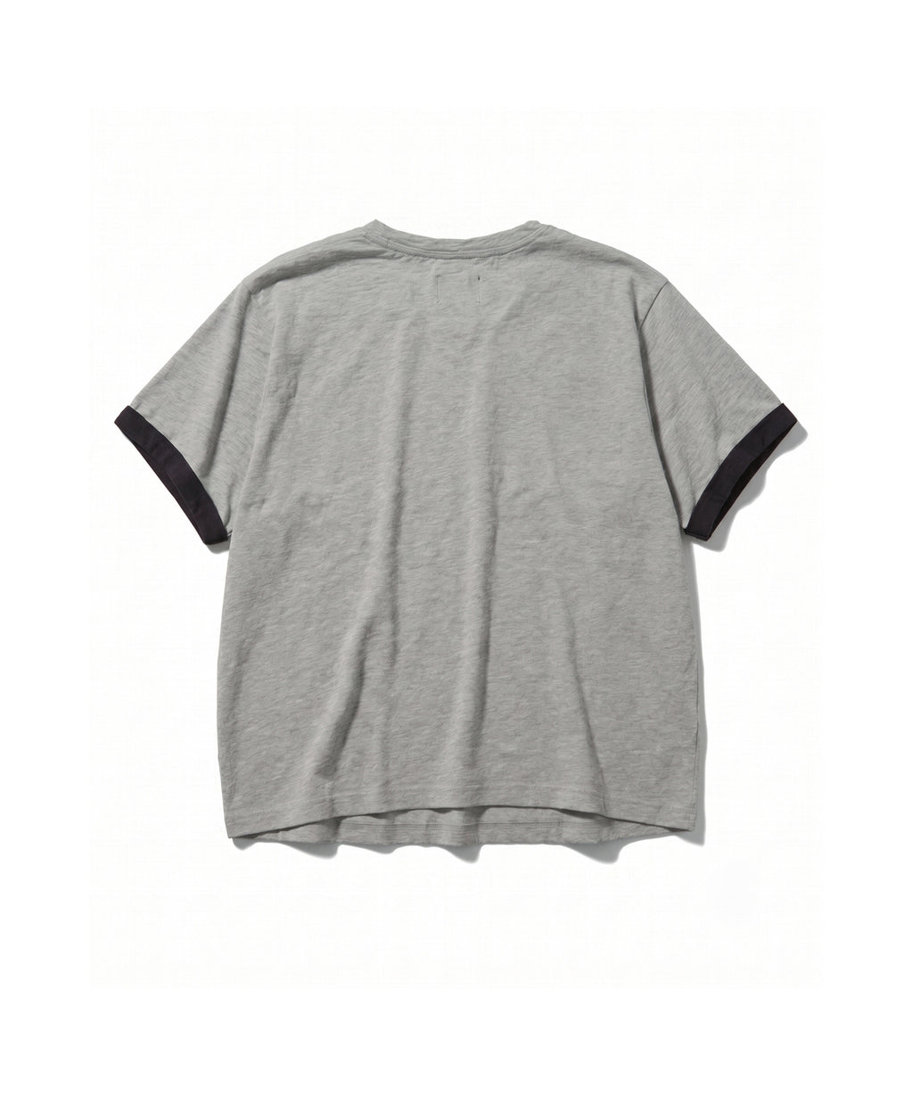 TEXTURED LAYERED TEE [GRAY]