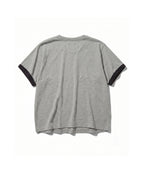 TEXTURED LAYERED TEE [GRAY]
