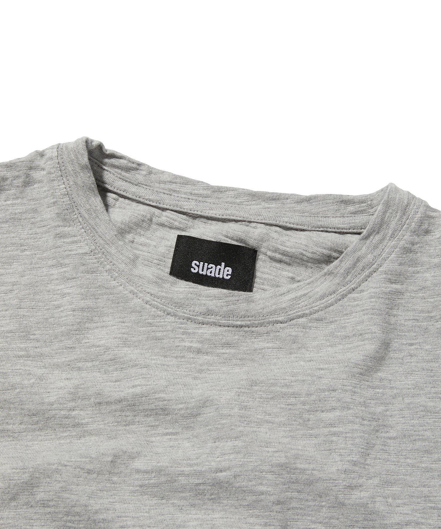TEXTURED LAYERED TEE [GRAY]