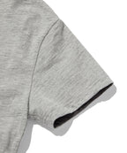 TEXTURED LAYERED TEE [GRAY]