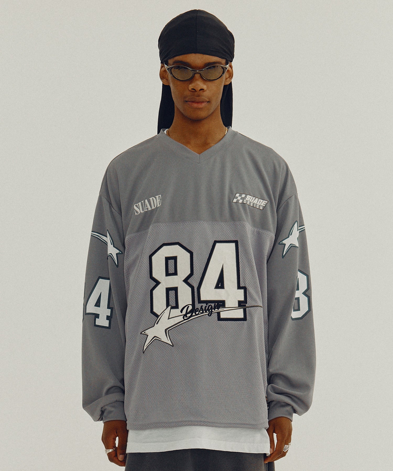 84 STAR RACING LONG SLEEVE [GRAY]