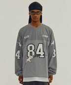 84 STAR RACING LONG SLEEVE [GRAY]