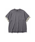 TEXTURED LAYERED TEE [PURPLE]
