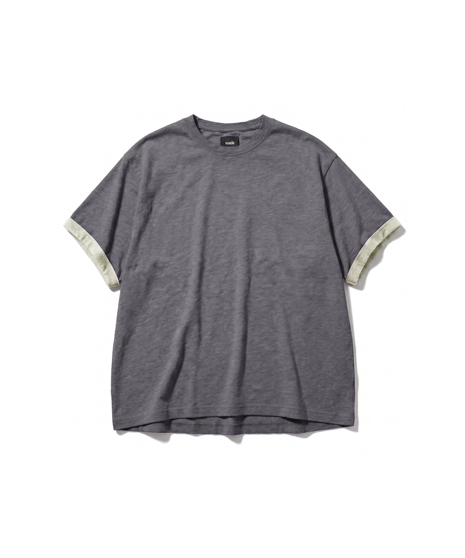 TEXTURED LAYERED TEE [PURPLE]