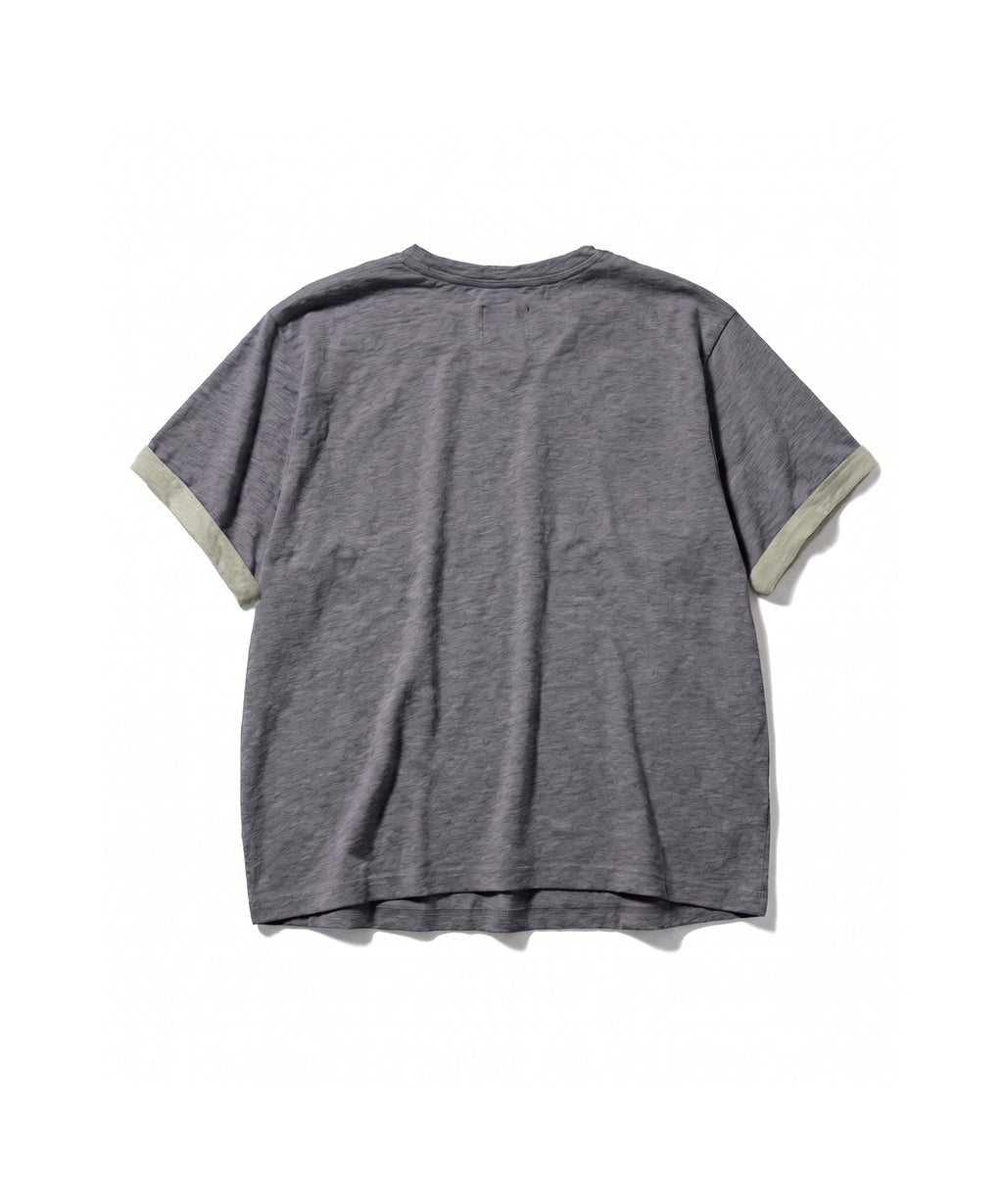 TEXTURED LAYERED TEE [PURPLE]