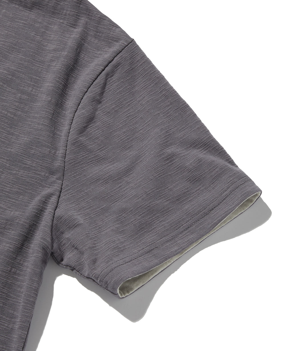 TEXTURED LAYERED TEE [PURPLE]