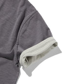 TEXTURED LAYERED TEE [PURPLE]