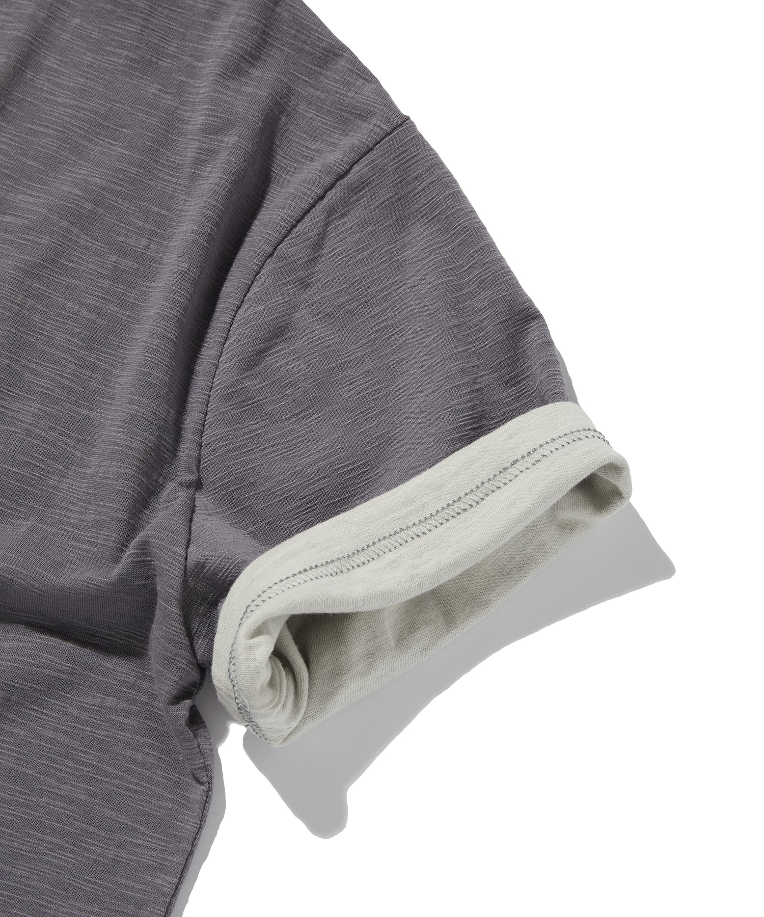 TEXTURED LAYERED TEE [PURPLE]