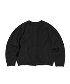 SHEARLING KNIT CARDIGAN [BLACK]