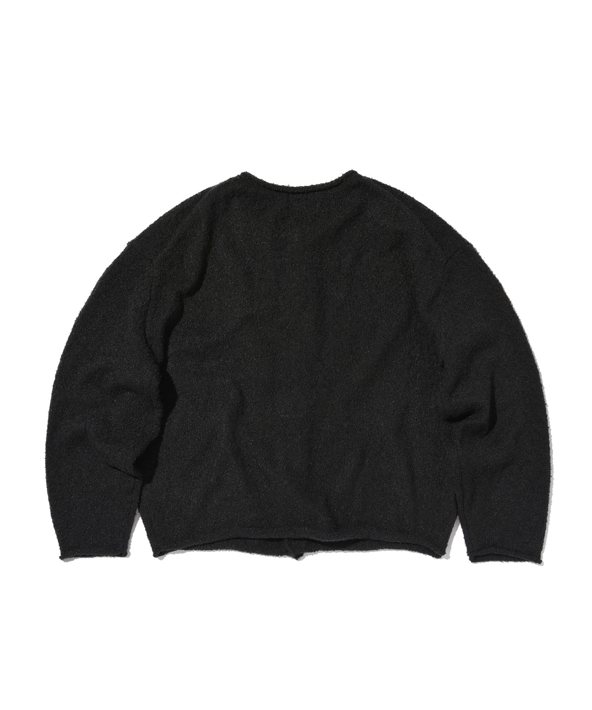 SHEARLING KNIT CARDIGAN [BLACK]