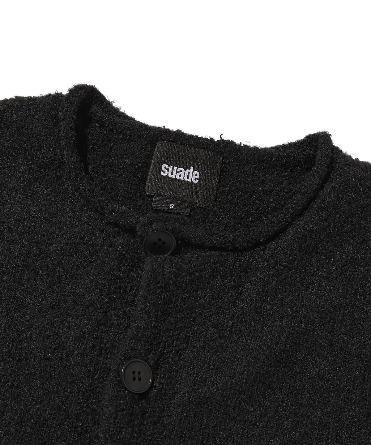 SHEARLING KNIT CARDIGAN [BLACK]