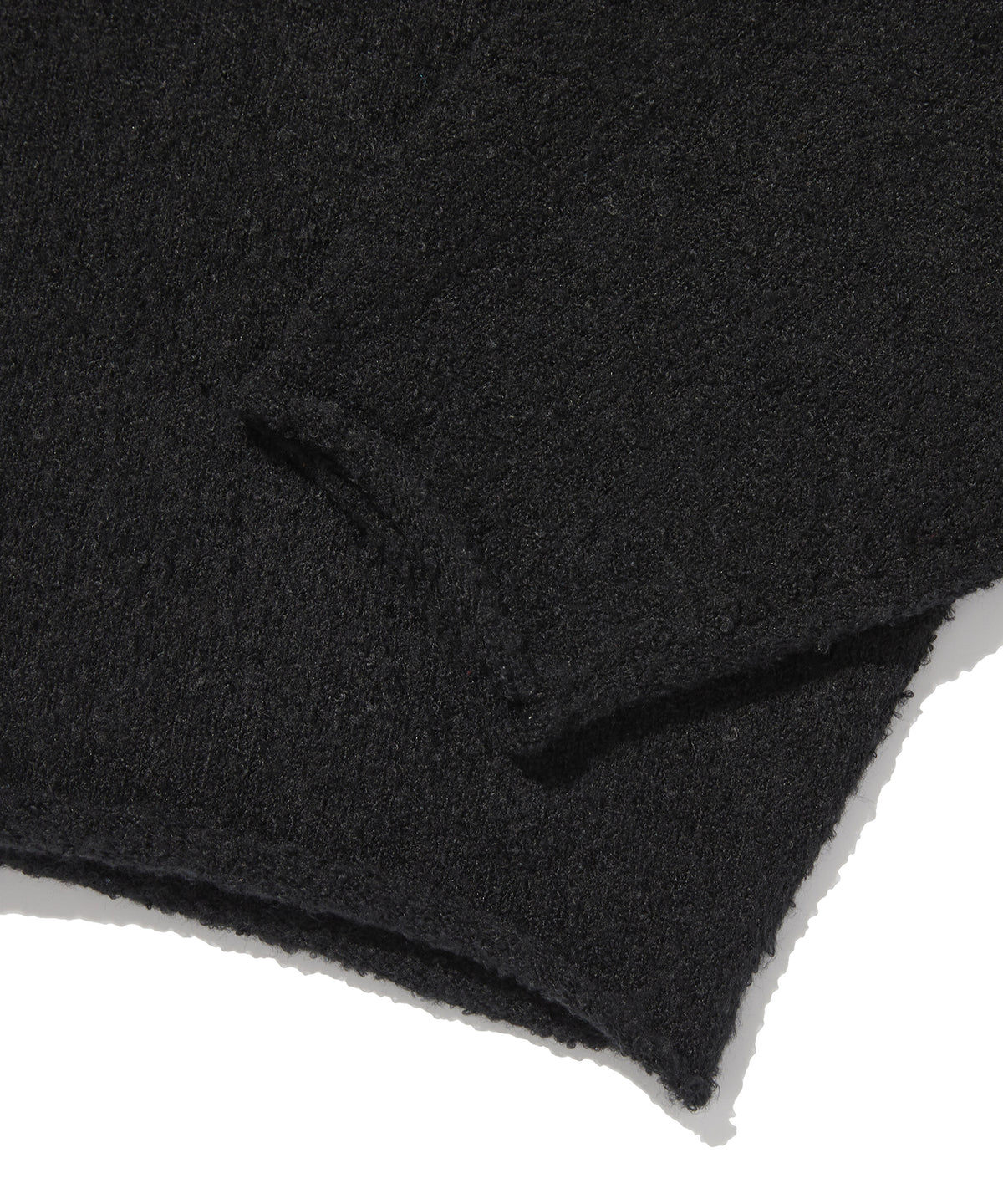 SHEARLING KNIT CARDIGAN [BLACK]
