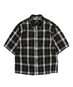 CHECK SHORT SLEEVE SHIRT [BLACK]